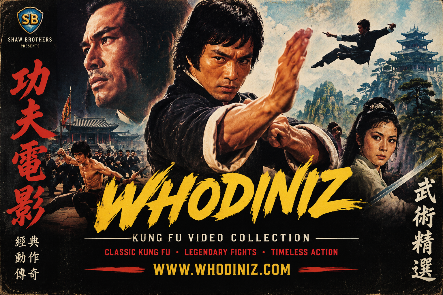 Whodiniz Kung Fu Video Collection — Classic Kung Fu, Legendary Fights, Timeless Action